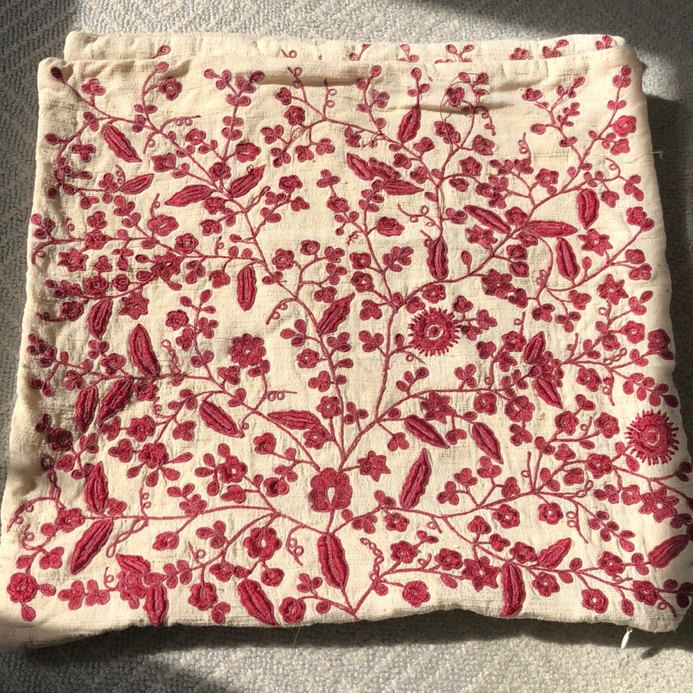 Pair of pottery barn linen throw pillow covers